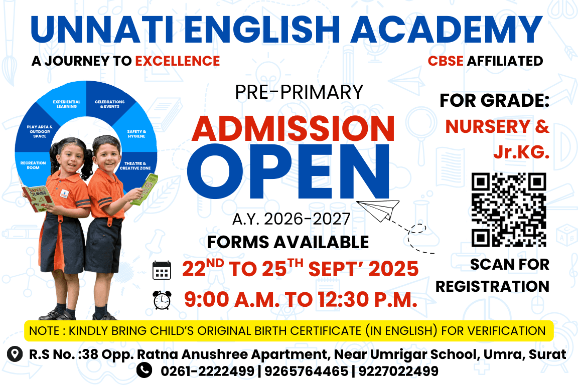 Unnati Academy - Advertisement, Billboard · OOH design by Yash Arya