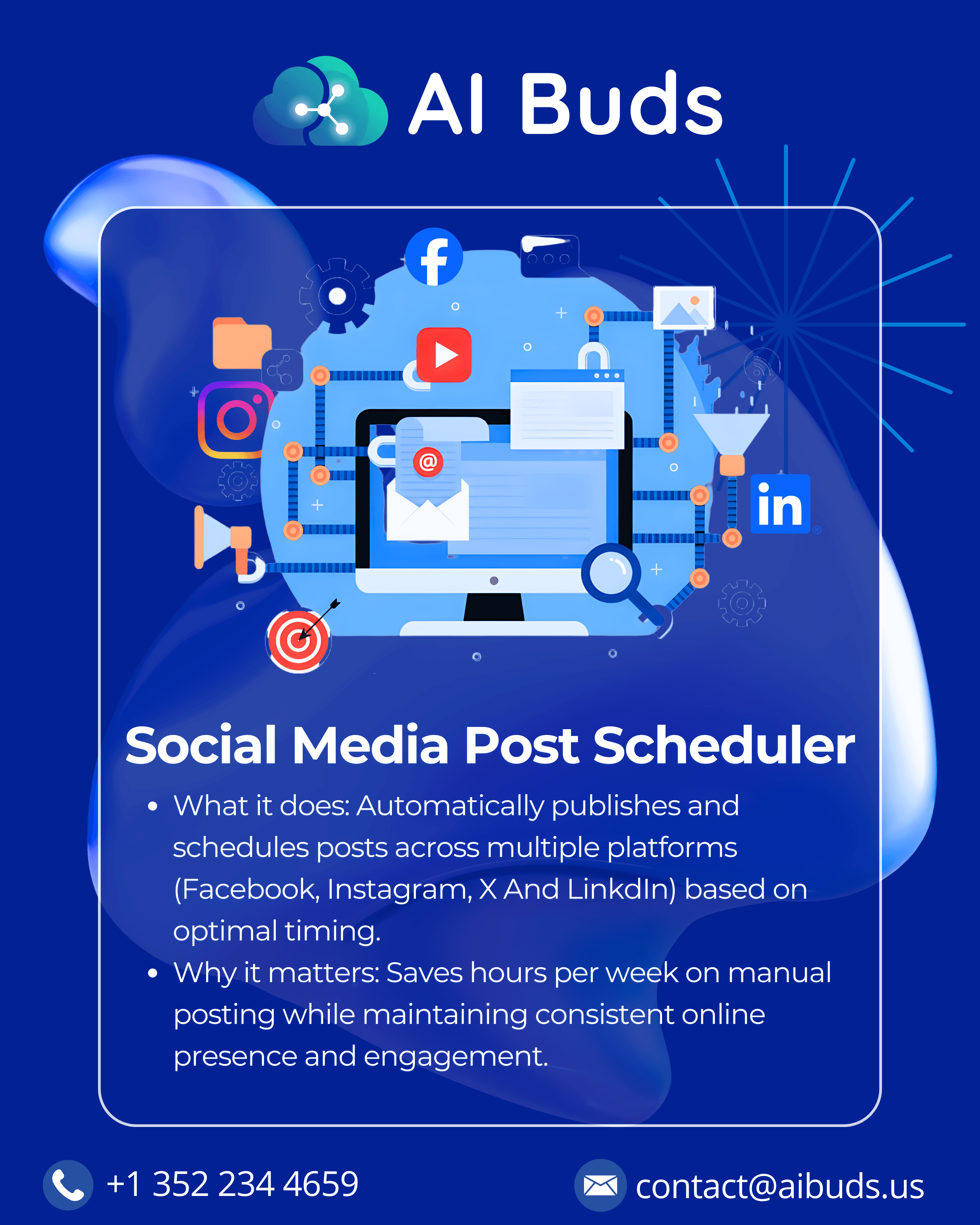 Aibuds - Social Media, Social Media design by Yash Arya