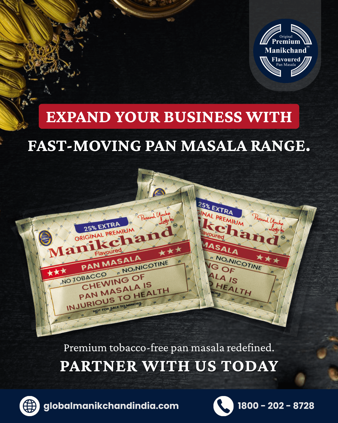 Manikchand - Advertisement, Social Media design by Yash Arya