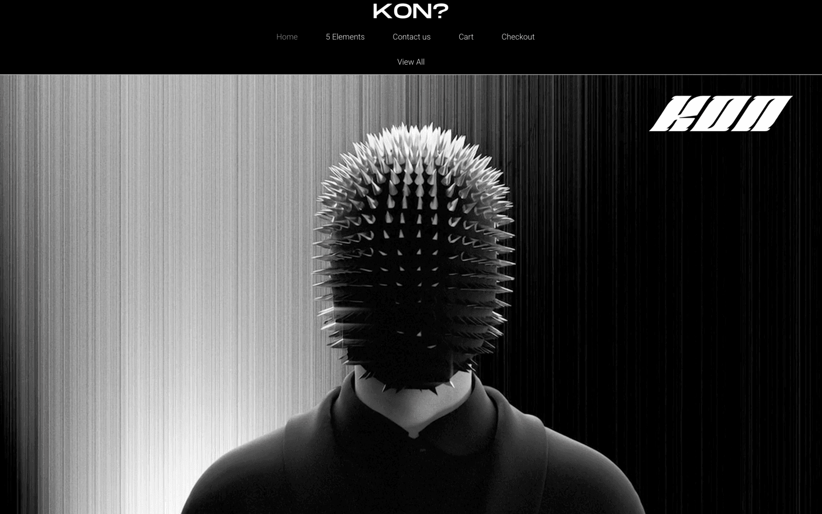 Kon India website - desktop screenshot
